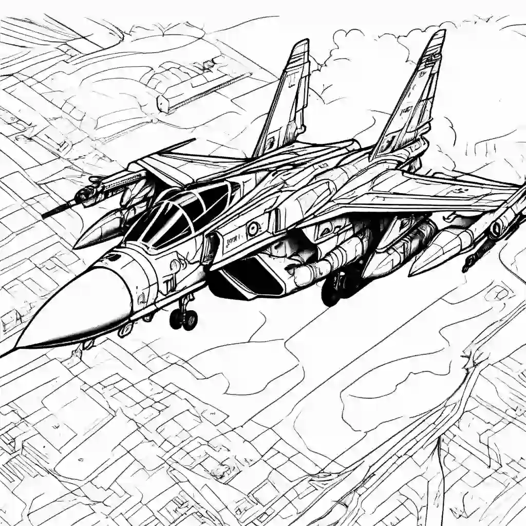 Military Aircrafts coloring pages